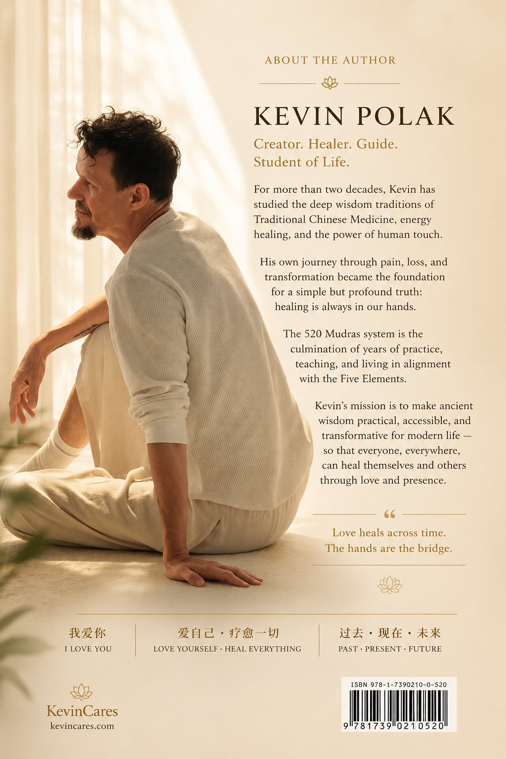 Kevin Polak — The Healing Hand back cover